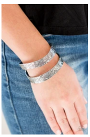 Garden Goddess - Silver - Cuff Bracelet