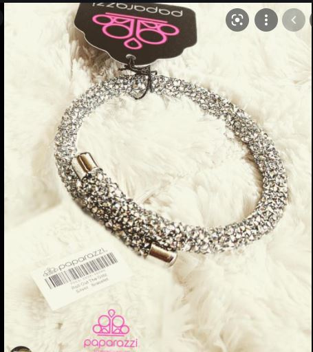 Roll Out The Glitz - Silver Bracelet