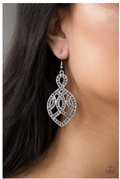 A Grand Statement - Silver - Earrings