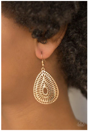 You Look GRATE! - Gold Earrings