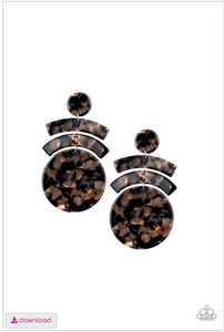 In The HAUTE Seat - Black Earrings