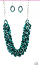 Load image into Gallery viewer, Comin’ In HAUTE – Green Acrylic Links Necklace