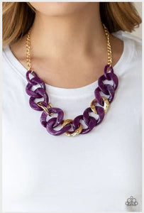 I Have A HAUTE Date - Purple Necklace