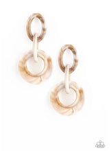 Load image into Gallery viewer, Havana HAUTE Spot - Brown Acrylic Hoop Earrings