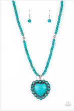 Load image into Gallery viewer, A Heart of Stone Blue Necklace