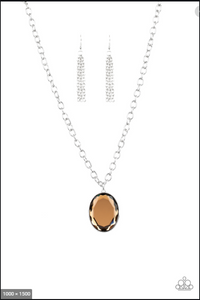 Light As HEIR Brown Necklace.