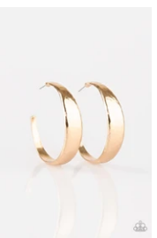 HOOP and Holler - Gold - Large Thick Hoop Earrings