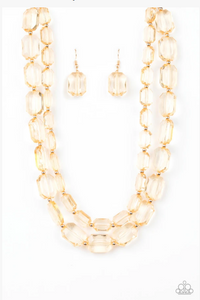 Ice Bank - Gold Necklace