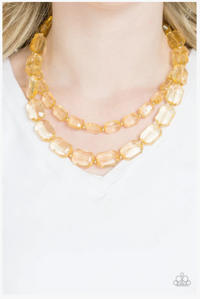 Ice Bank - Gold Necklace