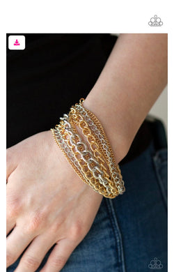 Metallic Horizon - Gold Bracelet