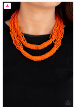 Load image into Gallery viewer, Right As RAINFOREST - Orange Necklace