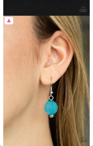 Dine and Dash - Blue Necklace