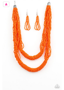 Right As RAINFOREST - Orange Necklace