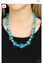 Load image into Gallery viewer, Dine and Dash - Blue Necklace