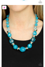 Load image into Gallery viewer, Dine and Dash - Blue Necklace