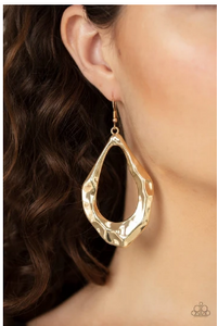 Industrial Imperfection - Gold - Earrings