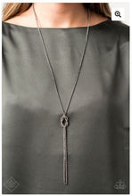Load image into Gallery viewer, Knockout Knot Black Necklace