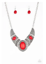 Load image into Gallery viewer, Leave Your LANDMARK - Red Stones - Necklace