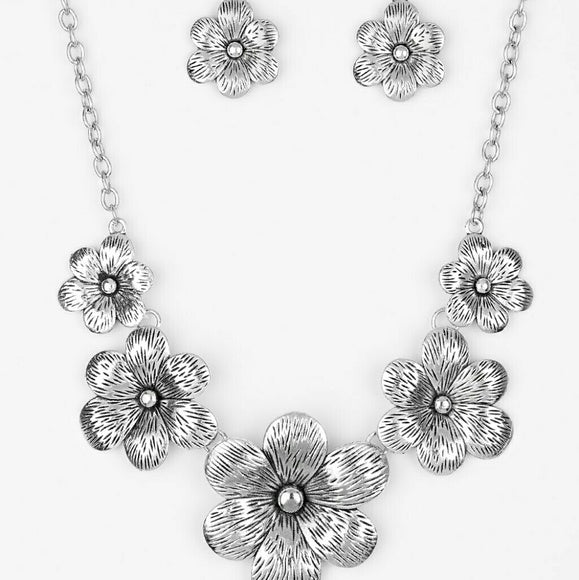 Secret Garden- Silver Necklace