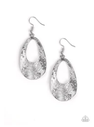 Mean Sheen - Silver Teardrop - Earrings