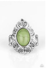 Load image into Gallery viewer, Mega Mother Nature - Green Stone - Silver Ring