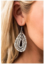 Load image into Gallery viewer, Metallic Meltdown  Earrings - Silver - Fashion Fix Sept 2020