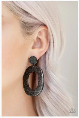 Miami Boulevard - Black Earrings