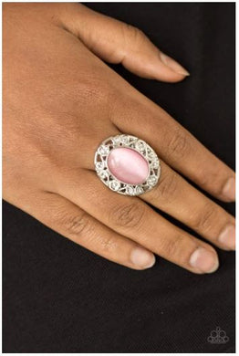 Moonlit Marigold - Pink - Moonstone Ring