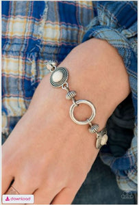 Musical Mountains - White Bracelet
