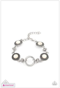 Musical Mountains - White Bracelet