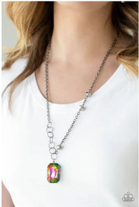 NEVER A DULL MOMENT - MULTI COLORED - OIL SPILL - NECKLACE
