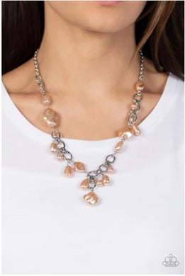Nautical Nouveau - Brown Necklace