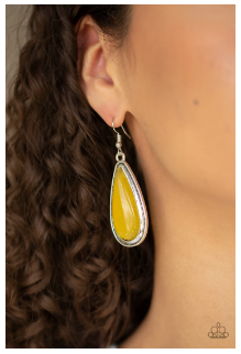 Oasis Sheen - Yellow Earrings