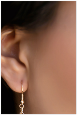 Night At The Oscars - Gold Earrings