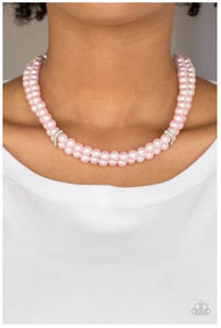 Put On Your Party Dress - Pink Pearl Necklace