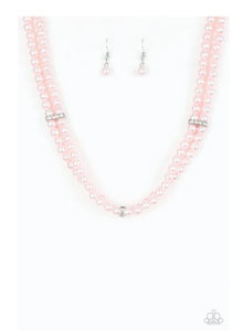 Put On Your Party Dress - Pink Pearl Necklace