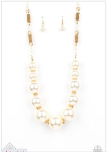 Pearly Prosperity - Gold Necklace