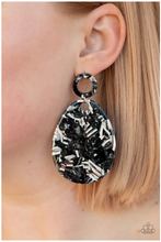 Load image into Gallery viewer, Retro-Politan -Black Earrings