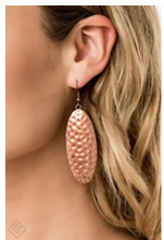 Load image into Gallery viewer, Radiantly Radiant - Copper Earrings - Fashion Fix Exclusive July 2019