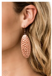 Radiantly Radiant - Copper Earrings - Fashion Fix Exclusive July 2019