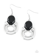 Load image into Gallery viewer, Real Queen- Black and Silver Earrings