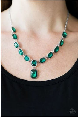 The Right To Remain Sparkly - Green Necklace
