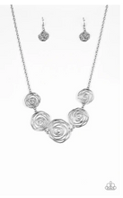 Load image into Gallery viewer, Rosy Rosette - Silver 