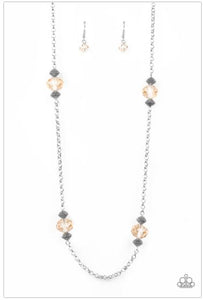 Season of Sparkle - Brown Necklace