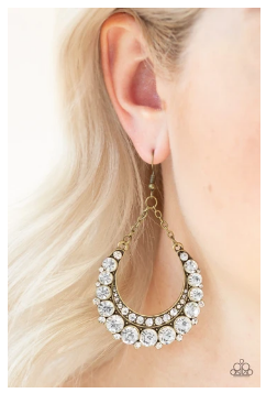 Once In A SHOWTIME - Brass Earrings