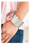 Load image into Gallery viewer, Simmering Shimmer - Silver Bracelet