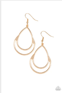 Simple Glisten - Gold Earrings