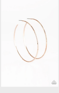 Sleek Fleek - Rose Gold Hoop Earrings