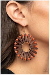 Solar Flare - Orange Earrings