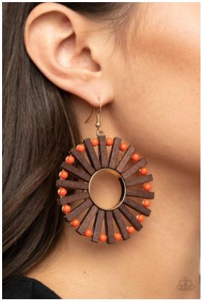 Solar Flare - Orange Earrings